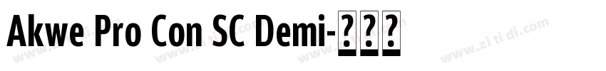 Akwe Pro Con SC Demi字体转换